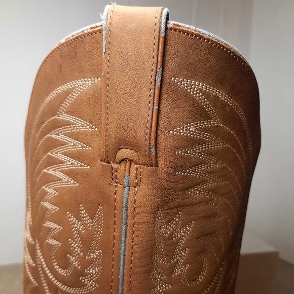 Durango Western Boots RD5302 Tooled Leather Distressed Camel Brown Womens 7.5 - Picture 3 of 14